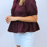 All Day Play Top, Maroon