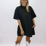 All Harlow Mini Dress, Anthracite