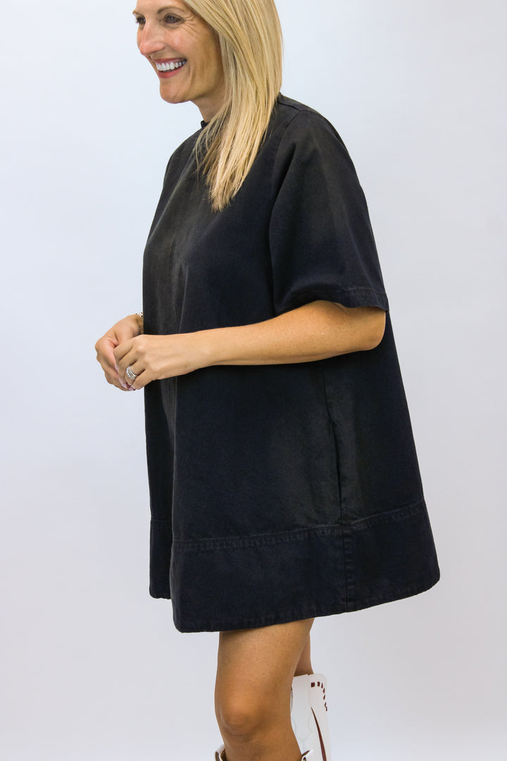 All Harlow Mini Dress, Anthracite