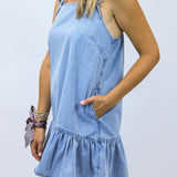 Hung Up On You Denim Mini Dress