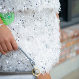 Cindi Feather Skirt, Cream