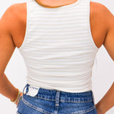 Essy Rib Tank, Slate Grey