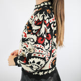 Winter Tapestry Stripes Knit Sweater, Core Tricot