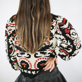Winter Tapestry Stripes Knit Sweater, Core Tricot