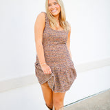 Avie Dress, Brown Paid Mix