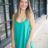 Hot Shot Mini Dress, Green Glow