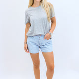 Foundation Slub Tee Classic, Heather Grey