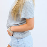 Foundation Slub Tee Classic, Heather Grey