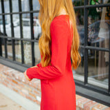 Renee Dress, Dark Red