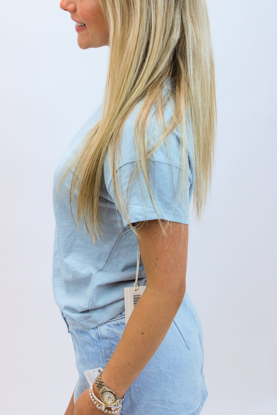 Modern Slub Tee, Clearwater