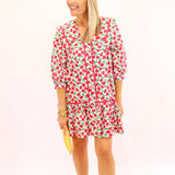 Petal Perfection Dress, Red