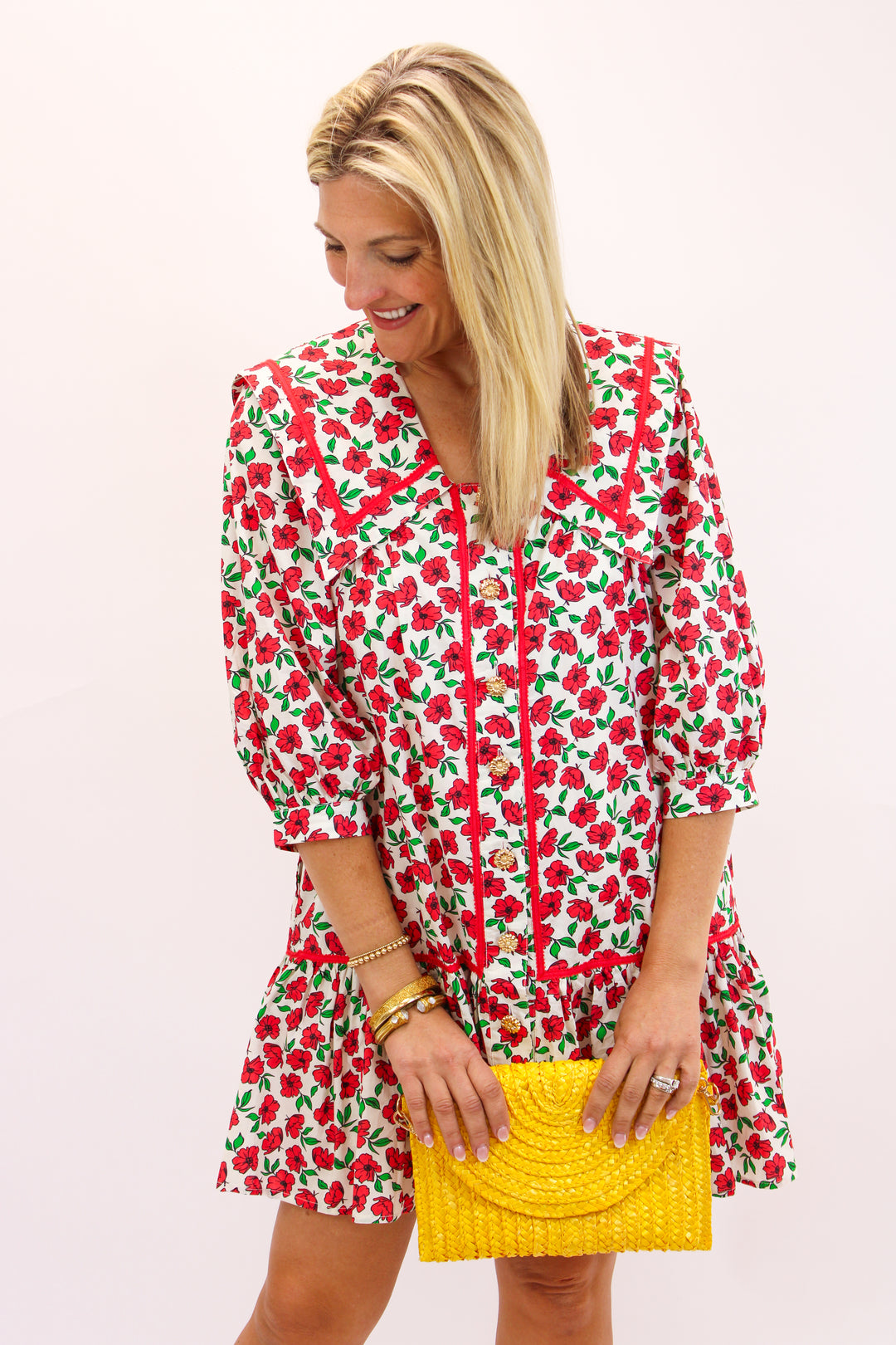 Petal Perfection Dress, Red