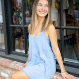 Hot Shot Mini Dress, Riviera Blue