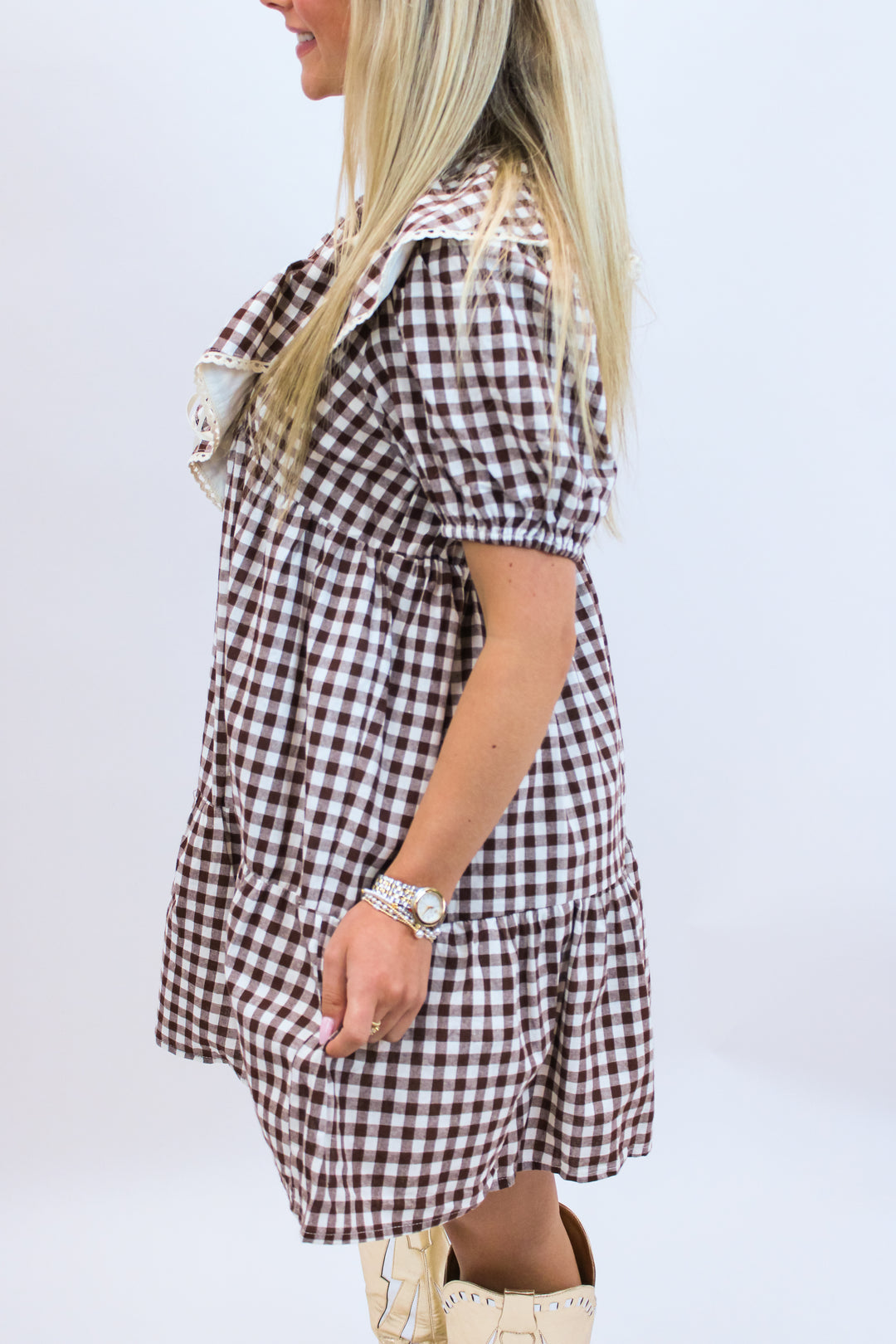 Crowd Goes Wild Dress, Brown