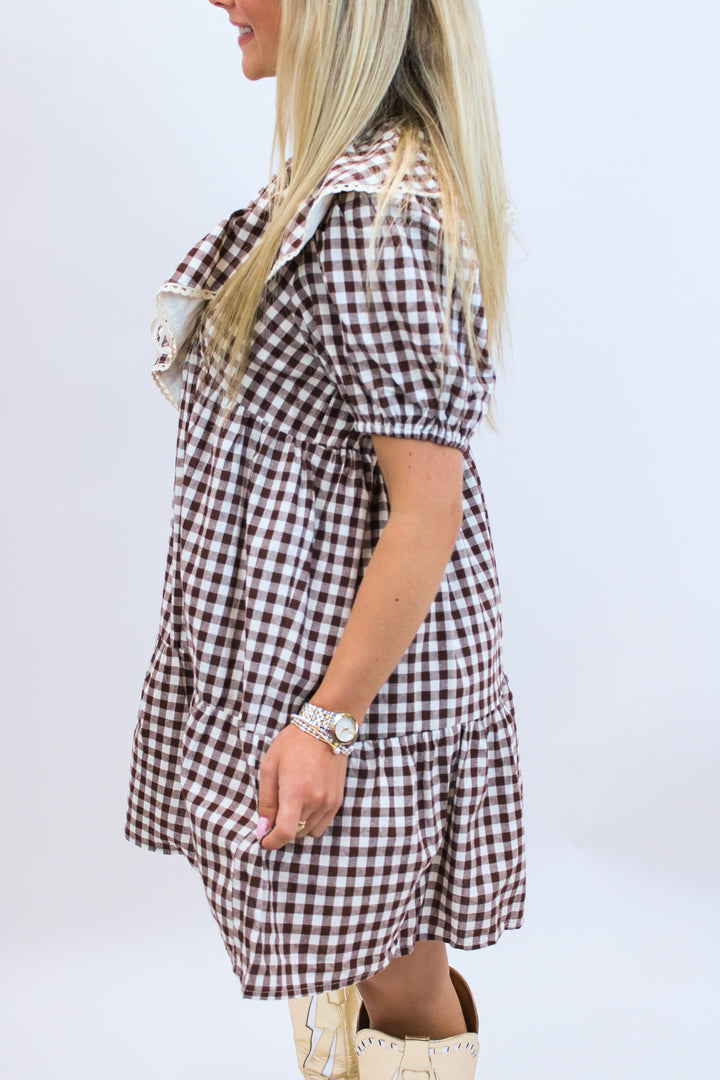 Crowd Goes Wild Dress, Brown