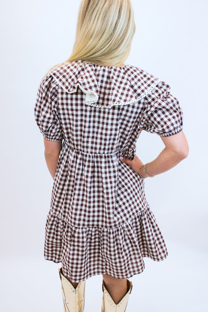 Crowd Goes Wild Dress, Brown