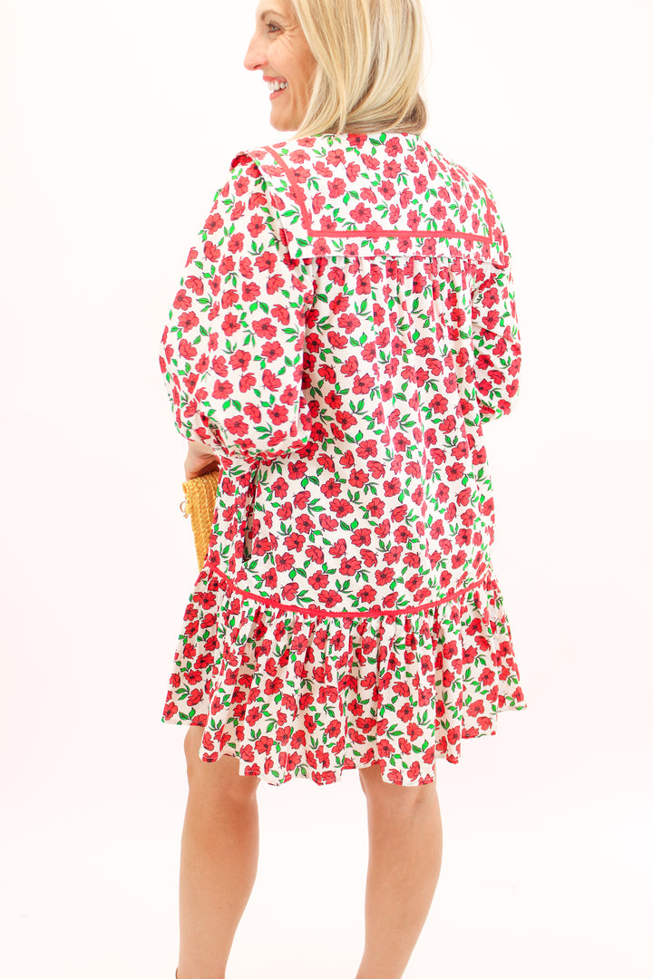 Petal Perfection Dress, Red