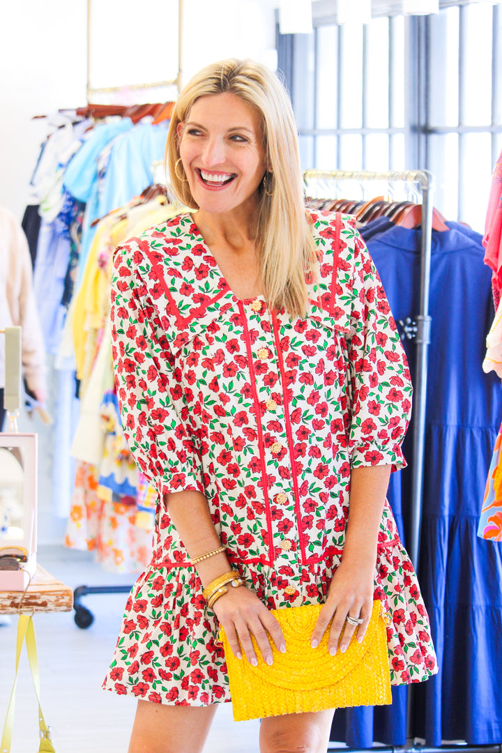 Petal Perfection Dress, Red