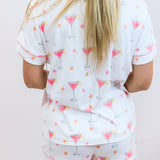 Tini Time Drinks 3-Piece PJ Set, Ivory