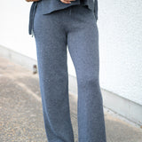Wide Leg Sweatpant, Charcoal