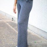 Wide Leg Sweatpant, Charcoal