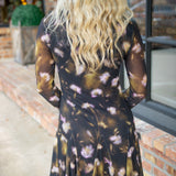Bliss Dress, Black Ditsy