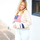 All American Knit Sweater, Cream