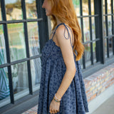 First Edition Dress, Grey/Navy