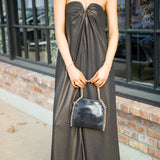 Jovie Maxi Dress, Black/Gold