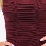 Touchdown Muse Top, Maroon