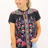 Lafaret Blouse, Black