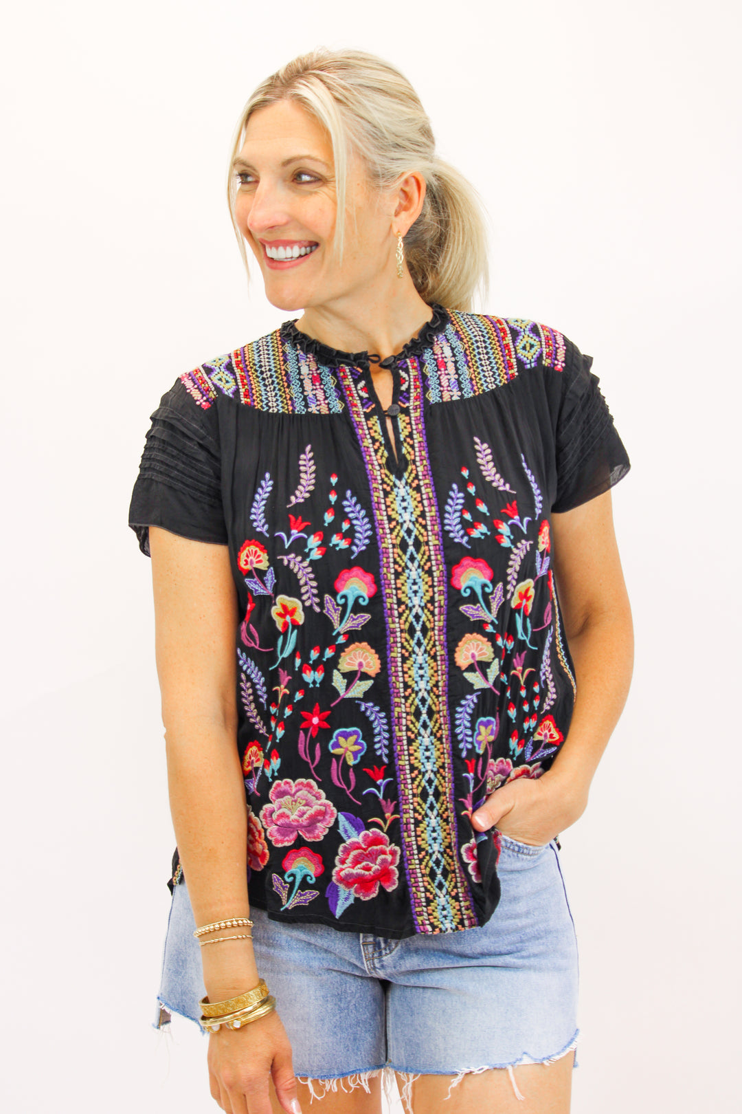 Lafaret Blouse, Black