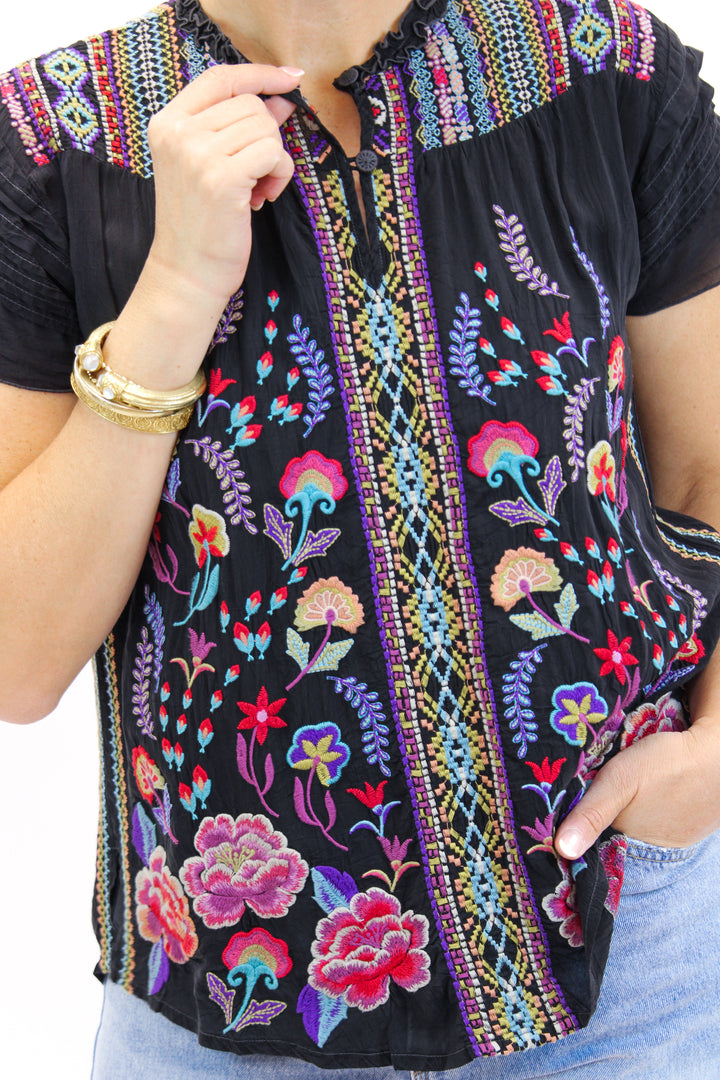 Lafaret Blouse, Black