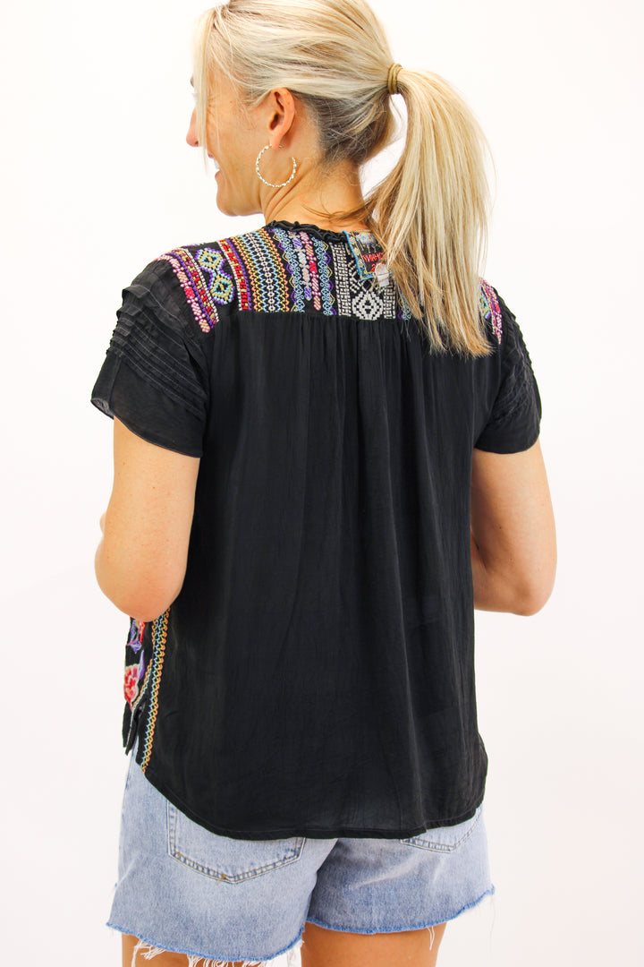 Lafaret Blouse, Black