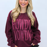 Howdy Crewneck, Maroon