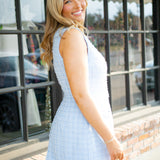 Feeling My Best Mini Dress, Blue