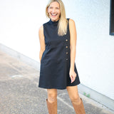 Fifth Avenue Mini Dress, Black