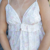 Worth the Wait Top, Ivory/Multi Floral