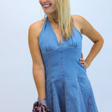 Malia Dress, Medium Blue