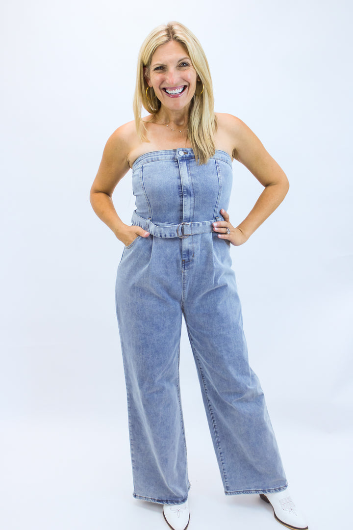 Saturday Lights Jumpsuit, Denim
