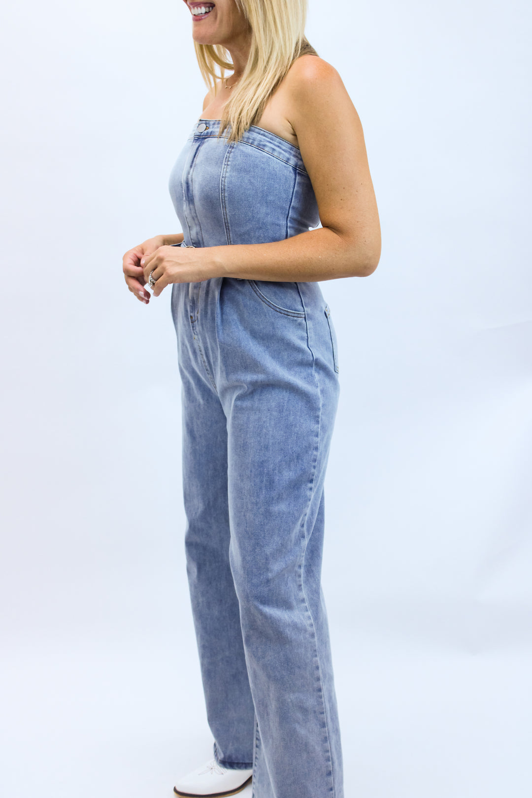 Saturday Lights Jumpsuit, Denim