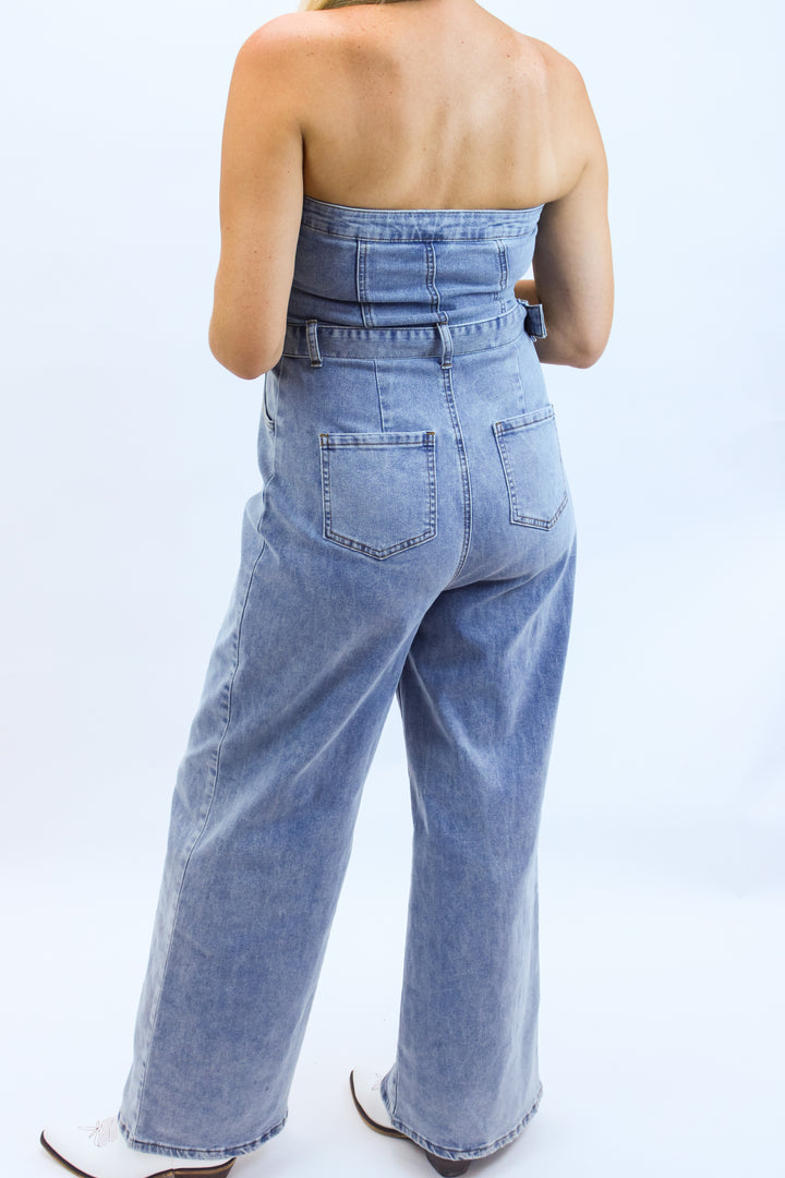 Saturday Lights Jumpsuit, Denim