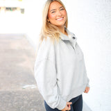 Timeless Pullover, Heather Grey