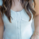 Preslee Sweater Tank, Powder Puff