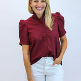 Rowdy & Ready Top, Maroon