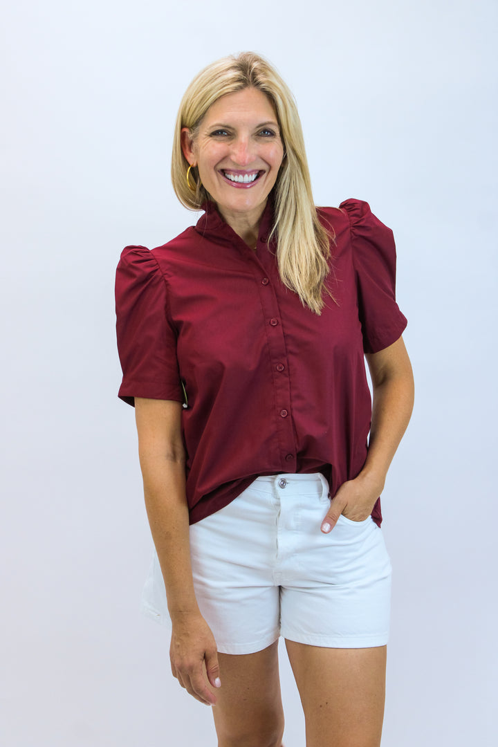 Rowdy & Ready Top, Maroon