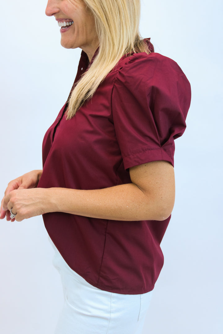 Rowdy & Ready Top, Maroon