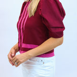 Rosy Intentions Top, Maroon