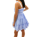 No Place Like Home Plaid Dress, Blue