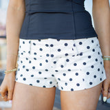 Ana Printed Micro Shorts, Spring White Combo